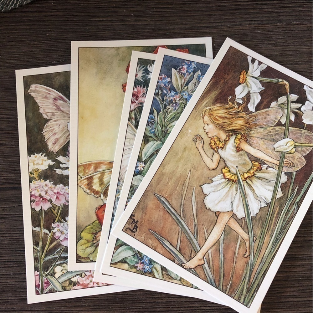 Garden Flower Fairies by: Cicely Mary Barker postcard set #16
